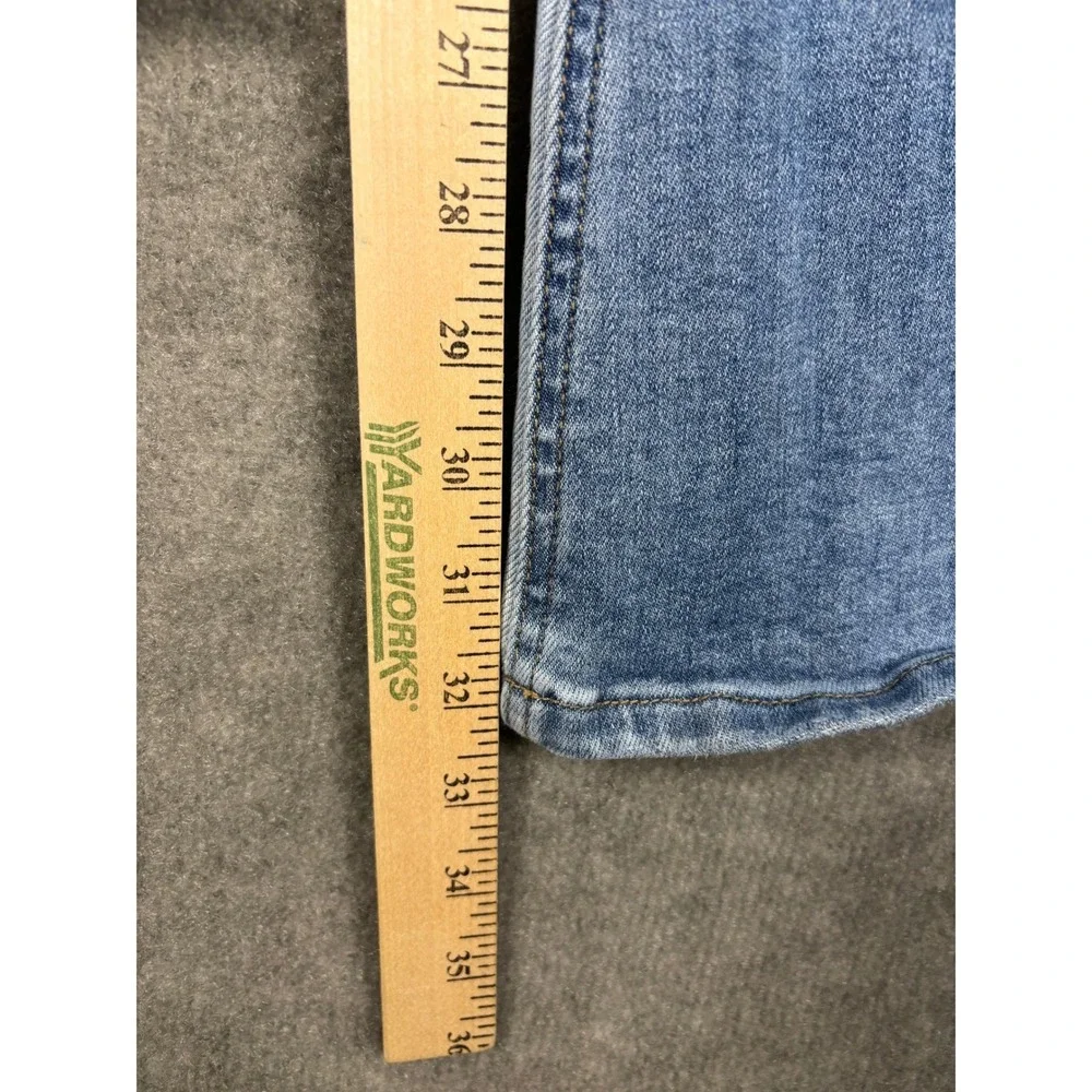 Vervet T5709 Patchwork Flare Jeans High Rise Mixed Wash Size 31 Blue Boho